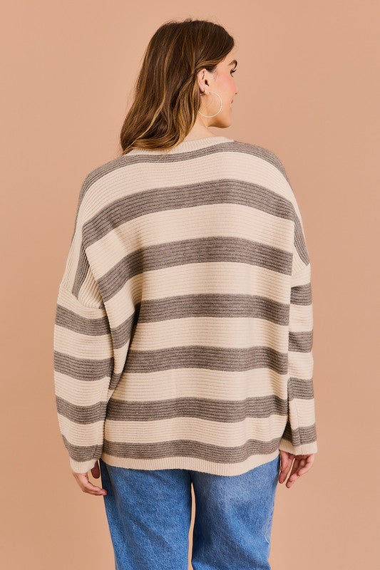 Boxy Striped Sweater