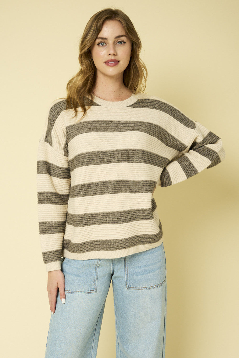 Boxy Striped Sweater