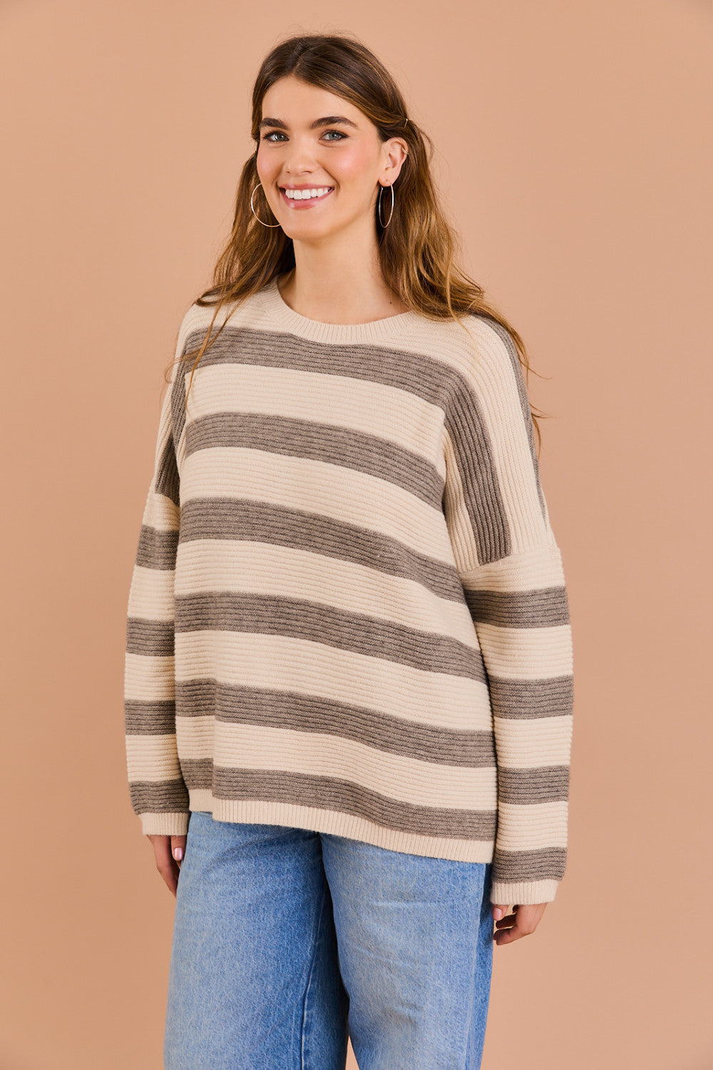 Boxy Striped Sweater